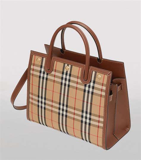 Burberry Small Title Vintage Check Tote 